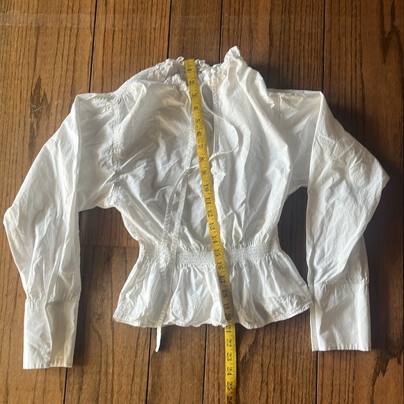 Rebecca Taylor Women's White Peplum Top - Picture 10 of 14